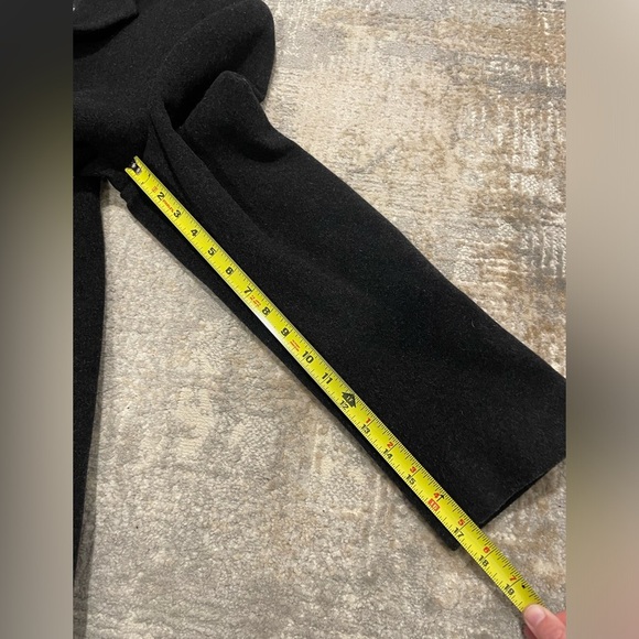 Nautica Barge Overcoat Classic Fit Wool Cashmere Blend Lined 40R Dark Gray $450 - Picture 12 of 15